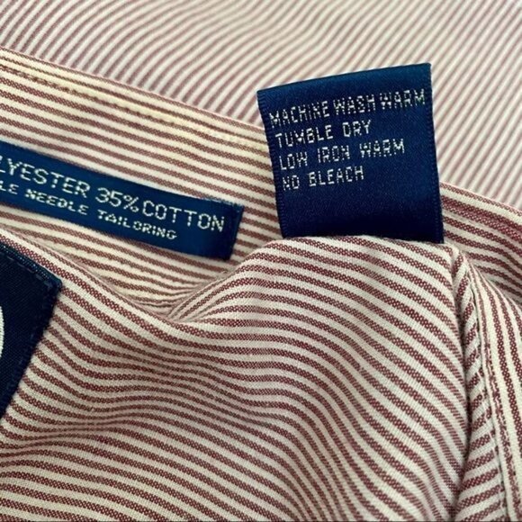 J G Hook Short Sleeve Button Down Shirt Neck Size 17 - Picture 6 of 6